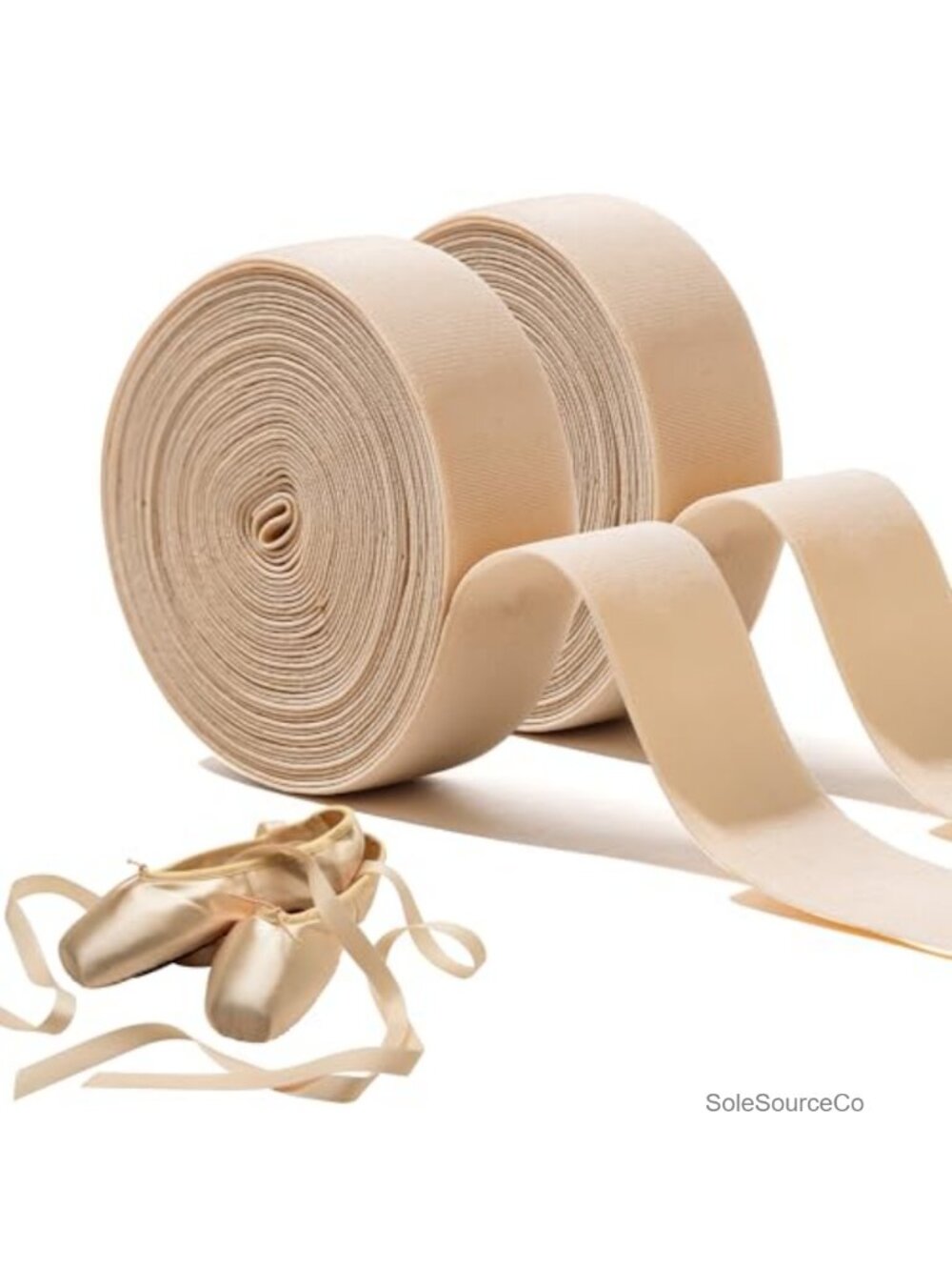 Satin Elastic Pointe Shoe Ribbon 10m Stretch Ballet Dance Accessory